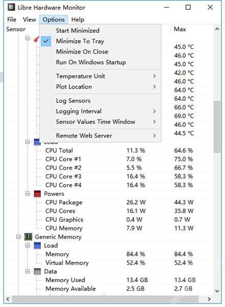 Libre Hardware Monitor开源免硬件监测工具 0.9.0 官方汉化版