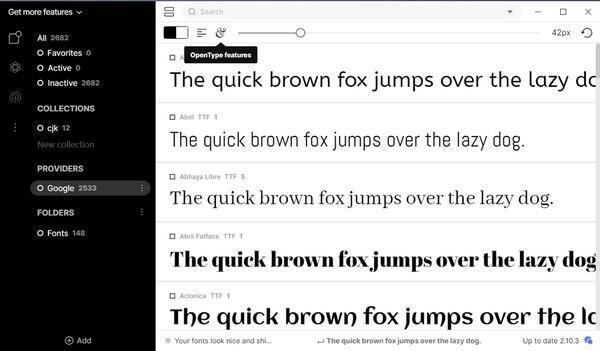 FontBase(字体管理工具)最新电脑版 2.18.1官方免费版 FontBase(字体管理工具)最新电脑版 2.18.1官方免费版