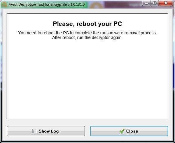 Avast Decryption Tools for EncrypTile(防勒索软件) V1.0.248.0官方版 Avast Decryption Tools for EncrypTile(防勒索软件) V1.0.248.0官方版