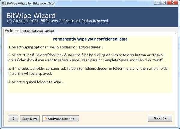 BitWipe Wizard(数据擦除工具)官方版 6.0 最新版 BitWipe Wizard(数据擦除工具)官方版 6.0 最新版